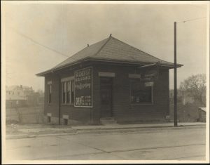 Photo of deposit station that opened in 1919